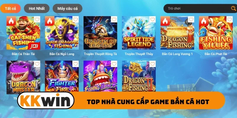 Top nhà cung cấp game bắn cá hot